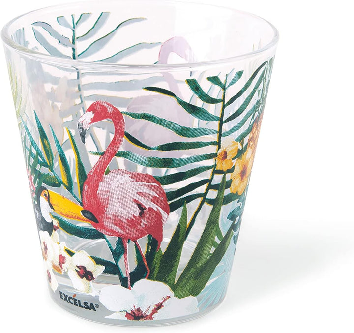 Excelsa Tropical Wassergläser, Glas, 6 Stück
