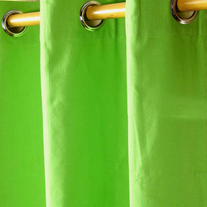 Homescapes Ösenvorhang Blickdicht grün Dekoschal 2er Set Plain Colour Breite 137 x Länge 228 cm Vorh