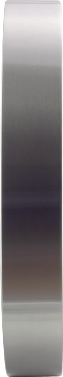 Eurotime Funkwanduhr, 35 cm, im Bahnhofsdesign, geräuscharmes Funkwerk, kein Ticken, Aluminiumrahmen