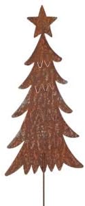 Tannenbaum Stecker Gartenstecker Metall H/B/T 106/24/0,5cm Weihnachten Rost Deko Baum mit Stern Weih