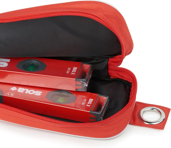 Wasserwaage 180 cm Schutztasche | Gepolsterte Tasche für Wasserwaagen bis 180 cm | Mit Aussenfach fü