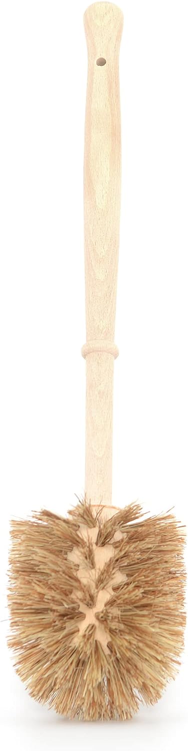 wohnfreuden Naturstein WC-Toiletten-Bürstenhalter 15x20cm poliert Flussstein Toilettenbürste WC-Garn