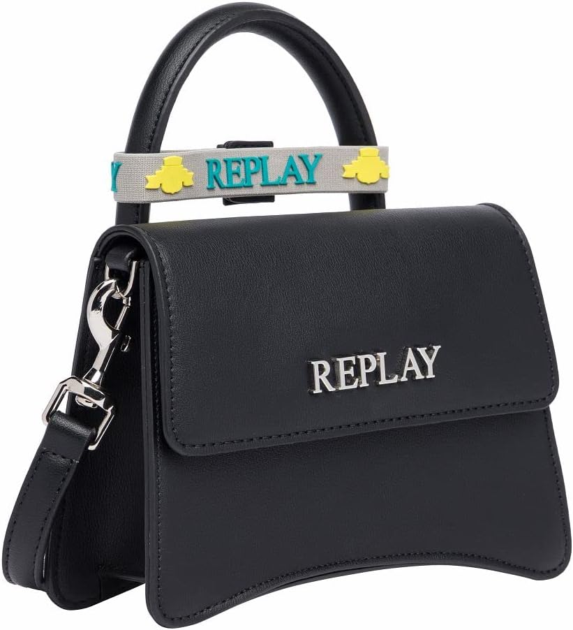 Replay Damen Fw3361 Handtasche 098 Black, 098 Black