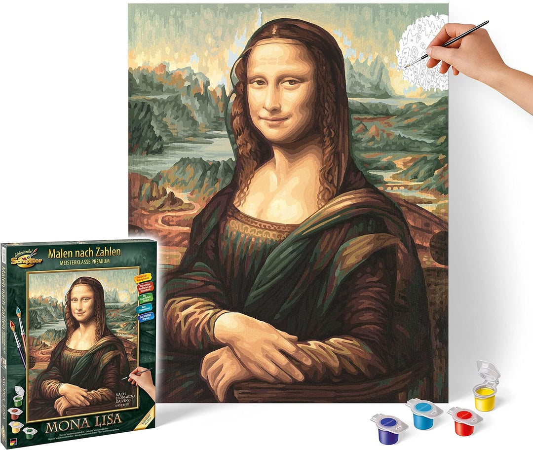 Schipper 609130511Malen nach Zahlen - Mona Lisa - Bilder malen für Erwachsene, inklusive Pinsel und