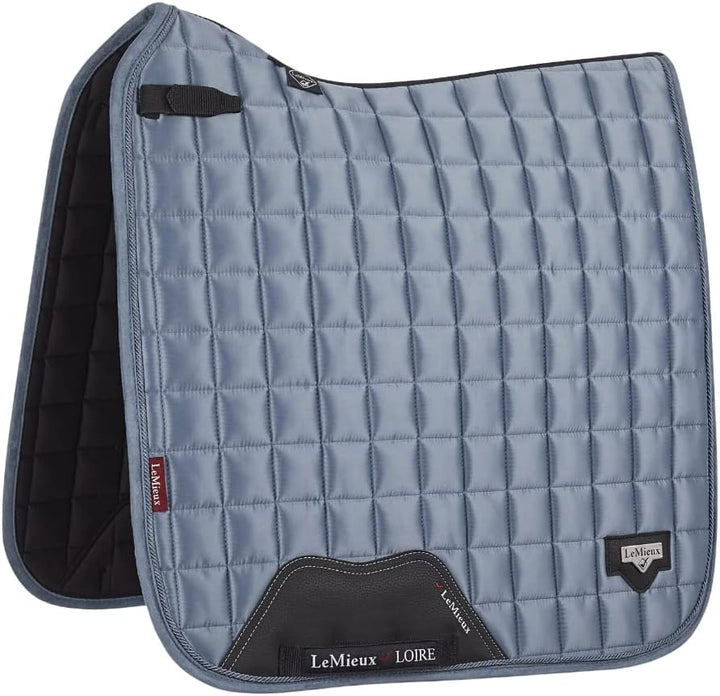 LeMieux Loire Classic Satin Dressage Square Ice Blue Sattelauflage L Eisblaue Loire Classic Square,