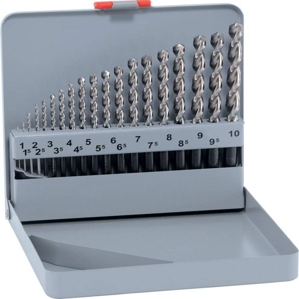 ALPEN Spiralbohrer HSS Forte Cobalt 19-teilig (ø 1-10 x 0.5 mm, für grössere Bohrtiefen, 5% kobaltle