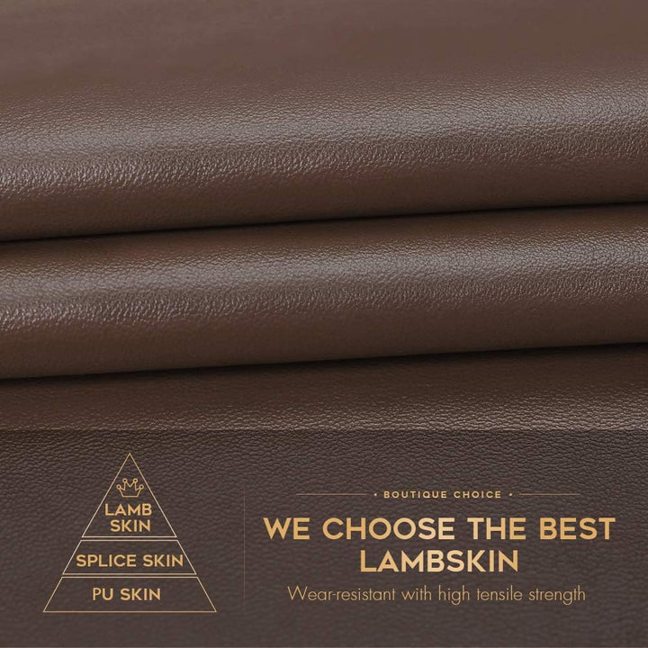 vislivin Vollhand Touchscreen-Handschuhe für Damen Leder Handschuhe Warmer Winter SMS Autofahren Han