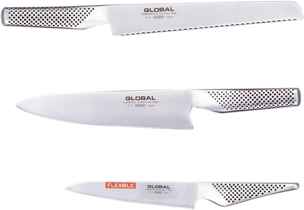 Global G-9211 Messerset 3-teilig - G-2, G-9 und GS-11