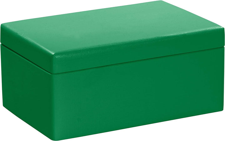 LAUBLUST Grosse Holzkiste mit Deckel - 30x20x14cm, Grün, FSC® | Allzweck-Kiste aus Holz - Aufbewahru