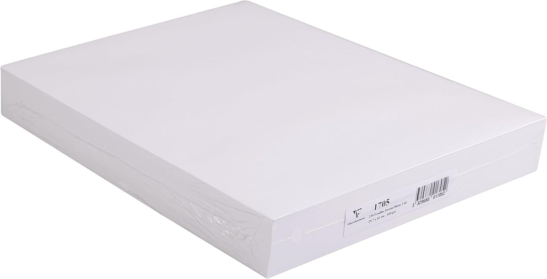 Clairefontaine 1705C Skizzenpapier (160 g, DIN A3, 29,7 x 42 cm, 250 Blatt, ideal für Künstler oder