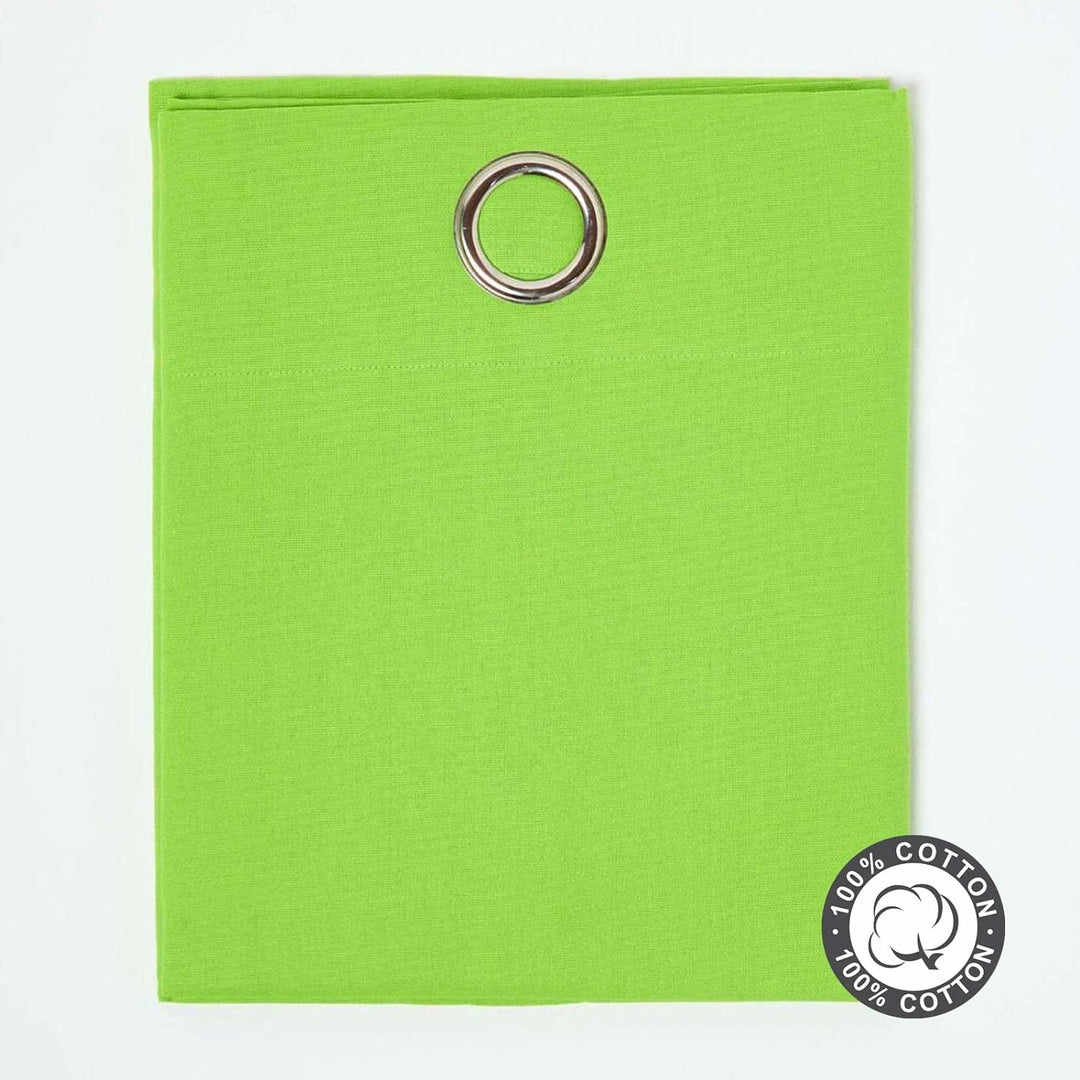 Homescapes Ösenvorhang Blickdicht grün Dekoschal 2er Set Plain Colour Breite 137 x Länge 228 cm Vorh
