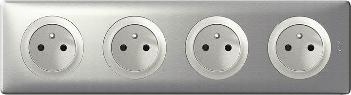 Legrand Celiane LEG68904 Platte 4 Plätze, Titan Titan 4 Posten, Titan 4 Posten