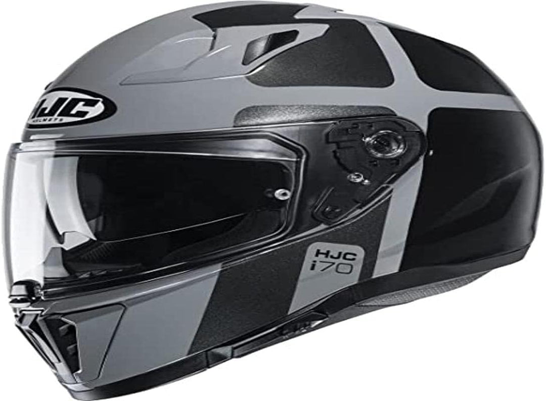 HJC Helmets Herren Nc Motorrad Helm, Schwarz/Grau, M M Schwarz/Grau, M Schwarz/Grau