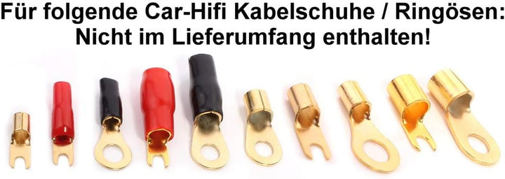 Crimpzange HS38 5,5-38 mm² ideal für Car-HiFi Auto unisolierte Kabelschuhe KFZ