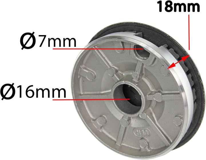 Spares2go Brennerkopf und Kappe für Zanussi-Gasherde (1 x Klein, 2 x Mittel, 1 x Gross)