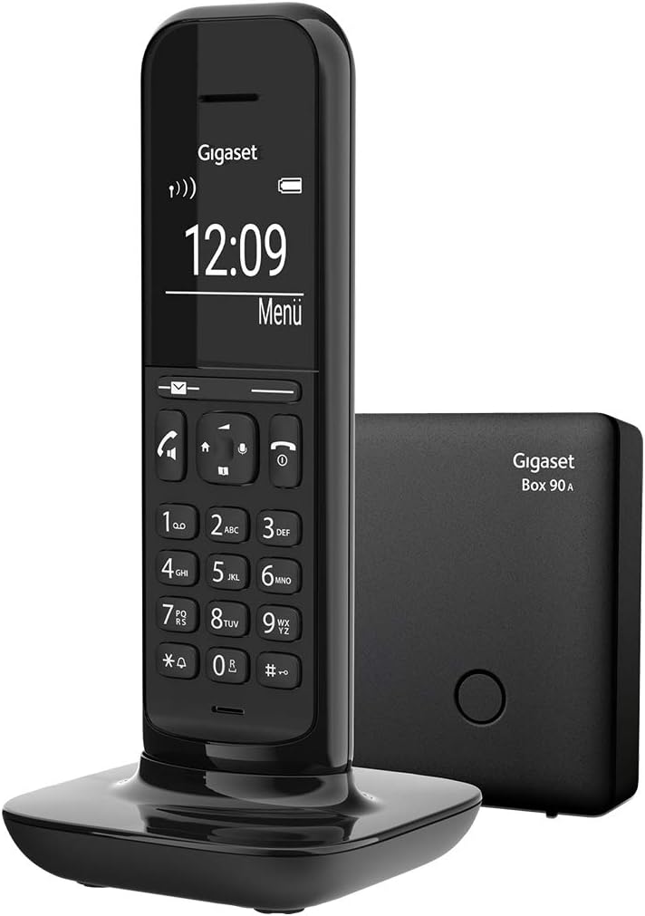 Gigaset Hello Telefon - Design Dect-Telefon - mit grossem Display und Freisprechfunktion - Raumüberw
