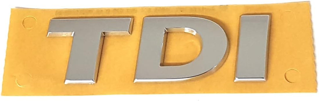 Volkswagen 5G0853675D2ZZ Schriftzug TDI Logo Aufkleber Emblem, Chrom/Silber