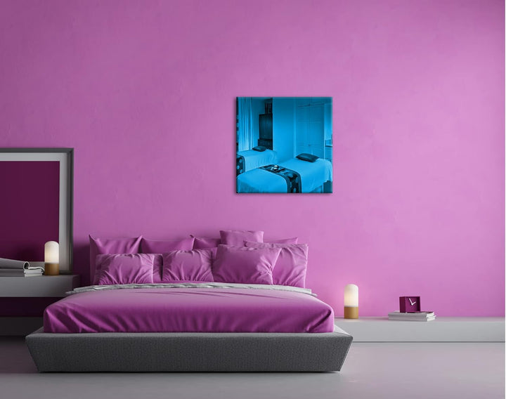 deyoli Luxuriöser Wellnessraum Format: 60x60 Effekt: Zeichnung als Leinwandbild, Motiv auf Echtholzr