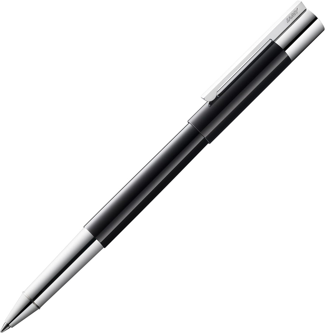 LAMY scala Tintenroller 379 - Rollpen in polierter, schwarzer Glanzlackveredelung mit Griffstück und