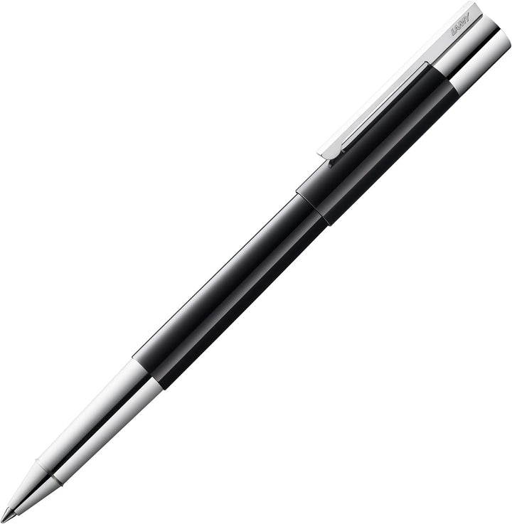 LAMY scala Tintenroller 379 - Rollpen in polierter, schwarzer Glanzlackveredelung mit Griffstück und