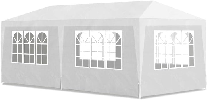 yorten Gartenpavillon Faltpavillon Partyzelt mit 6 Wände Wasser- und Wetterfest 6 x 3 x 2,55 m (L x