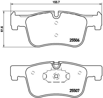 BREMBO P 06 070X Bremsbeläge