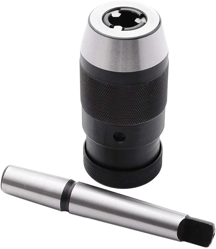 Senrise Schnellspannbohrfutter, selbstspannend, für CNC-Drehmaschinen/-Fräsen, Bohrmaschine, Schwarz