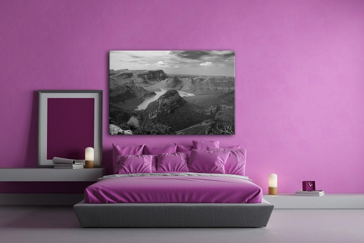 deyoli traumhafter Küstenlandschaft in Afrika Format: 80x60 Effekt: Schwarz/Weiss als Leinwand, Moti