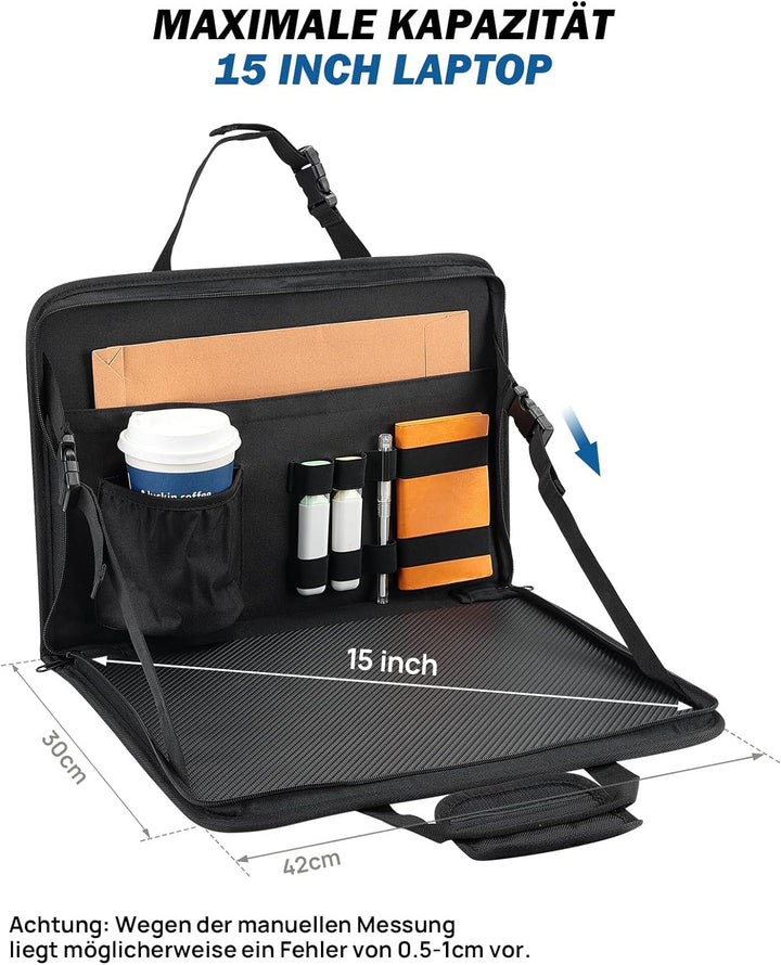 Auto Tisch, Auto Schreibtisch mit GetrÀnkhalter, Multifuktionale Laptophalter Auto zum Essen, Arbeit