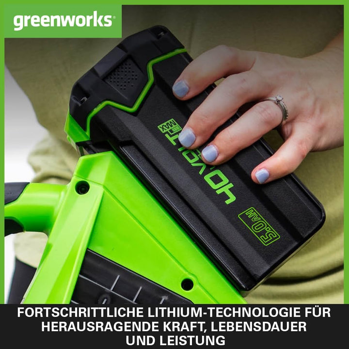Greenworks 40V Akku - Leistungsstarker Akku für alle Greenworks 40V Garten- und Elektrowerkzeuge, sc