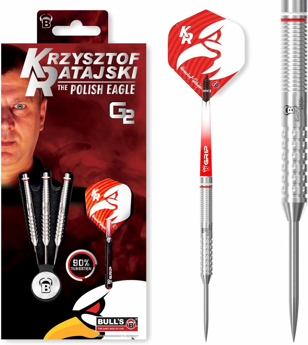 Bull's Ratajski G2 Dart, Silber, 24 g