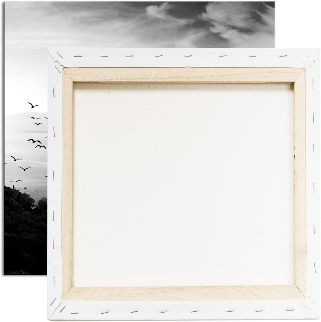 deyoli traumhaufter Sonnenaufgang am Meer Effekt: Schwarz&Weiss Format: 60x60 als Leinwandbild, Moti