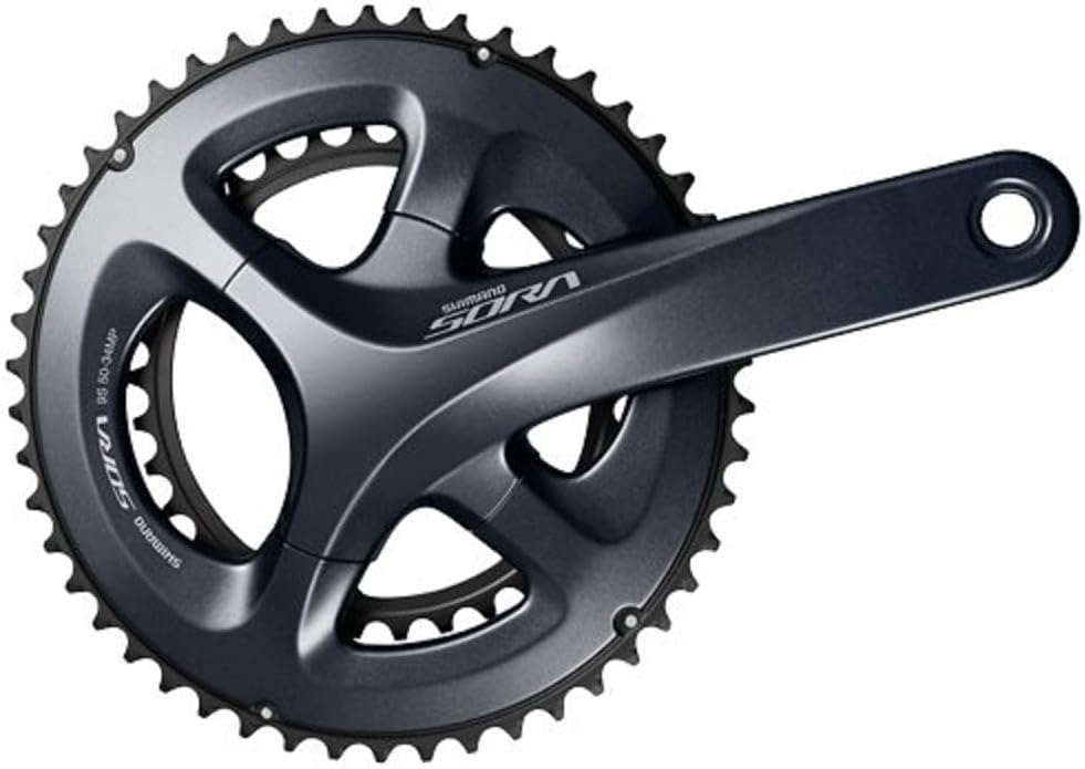 SHIMANO Unisex Sora Crankset Einheitsgrösse Schwarz, Einheitsgrösse Schwarz