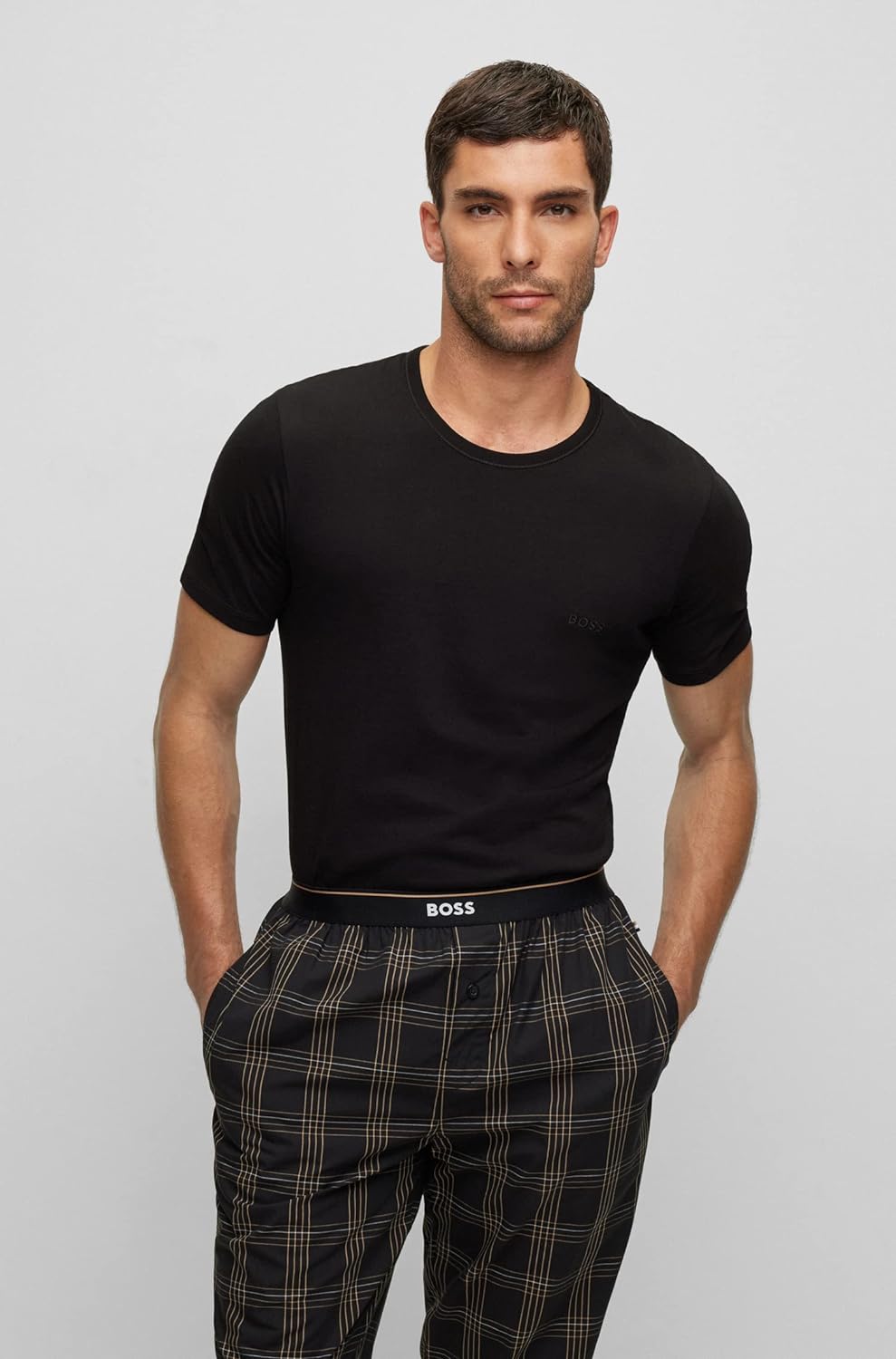 BOSS Herren Classic T-Shirts Kurzarm Shirts Pure Cotton Crew-Neck 6er Pack, Farbe:Mehrfarbig, Artike