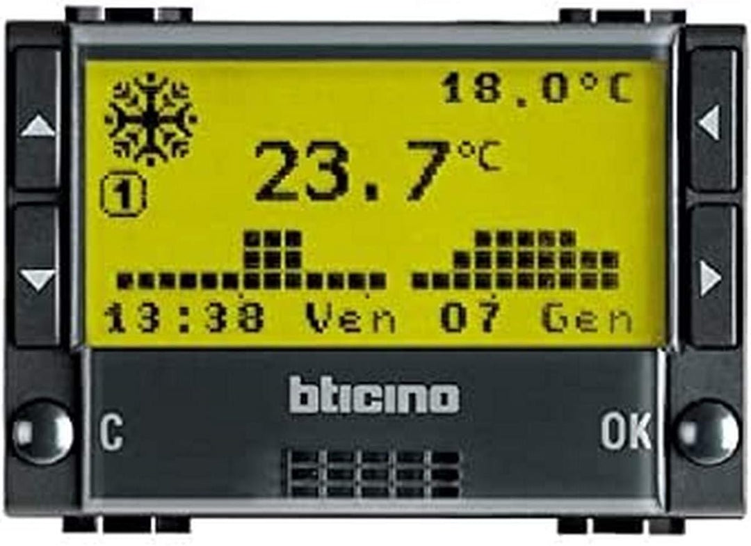 Legrand L4451 CHRONOTHERMOSTAT, 1.5 V, schwarz