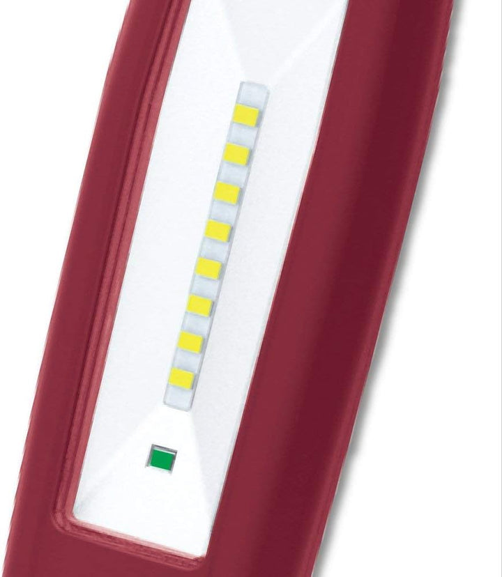 Kraftwerk 32038 8+1 W SMD-LED-Akku-Handlampe Li-Ion 3.7V, Rot