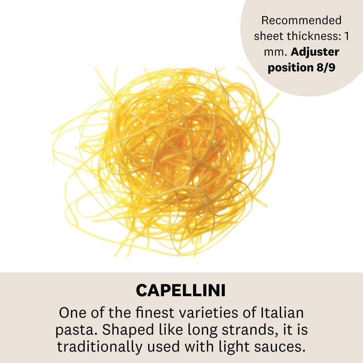 Marcato Zubehörteil für Atlas 150, Stahl, Silber, Capellini-23x20x16cm, Capellini