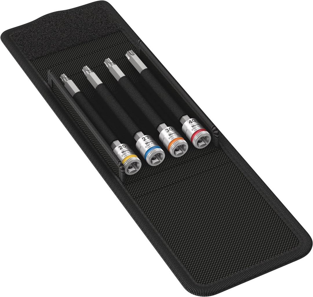 Wera 05003375001 8767 A TORX HF 1 Zyklop Bitnuss-Satz Torx, mit 1/4"-Antrieb, mit Haltefunktion, 4-t