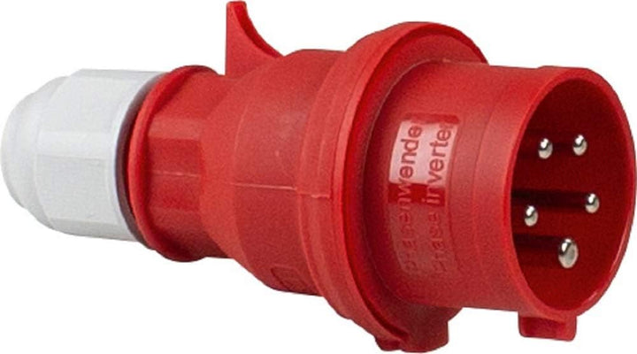 as - Schwabe 61461 Bals CEE-Phasenwenderstecker 400V/32, mit Schraubanschluss, 400 V Phasenwendestec
