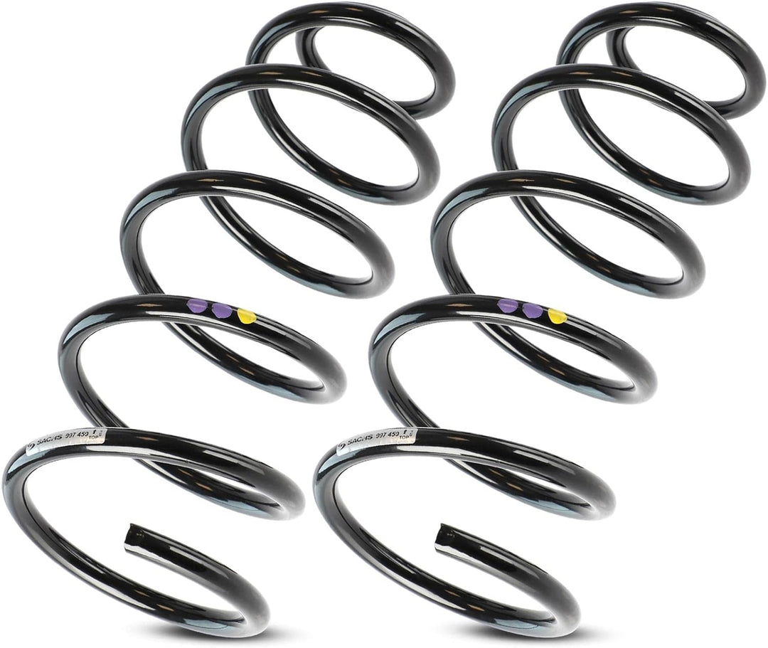 2x Original Sachs 997459 Fahrwerksfeder Vorderachse Kompatibel mit Leon 1999-2006 Toledo II 1998-200