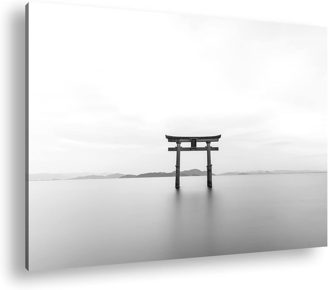 deyoli Wahrzeichen der japanischen Shinto-Religion Format: 80x60 als Leinwandbild, Motiv fertig gera