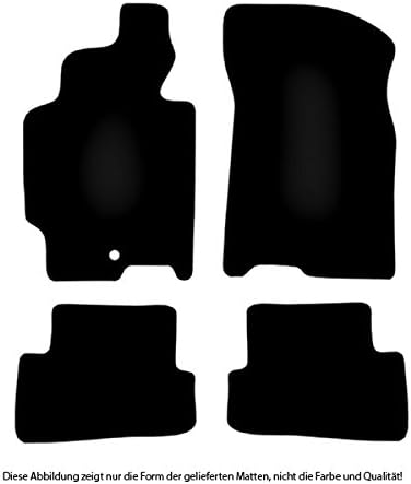 Bär-AfC Auto Fussmatten Royal passend für Mazda Xedos 6 1992-1999, Autoteppiche Velours Grau, Rand K