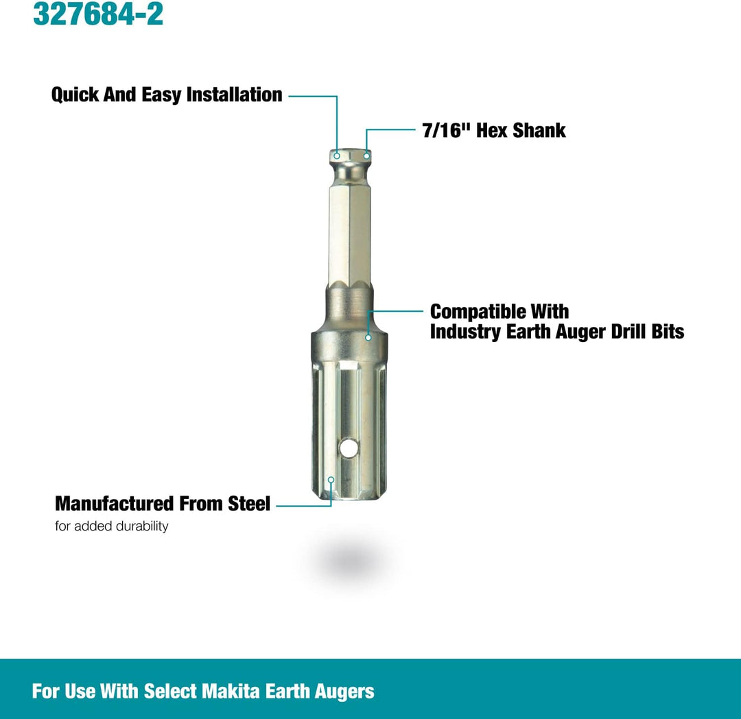 Makita 327684-2 Erdbohrer Adapter A für Stihl Bohrmaschinen