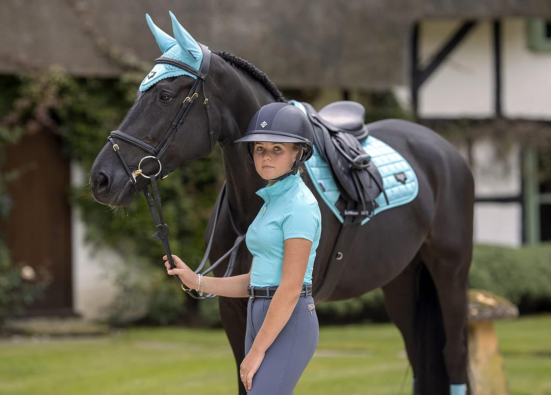 LeMieux Fliegenhaube Loire Satin in Azure, Grösse:XL, LeMieux:Azure Azure XL, Azure XL