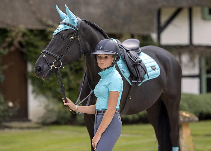LeMieux Fliegenhaube Loire Satin in Azure, Grösse:XL, LeMieux:Azure Azure XL, Azure XL