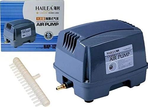 Hailea HAP-120 Set Membranpumpe Hi-Blow Garten Luftpumpe Sauerstoffpumpe 90 W