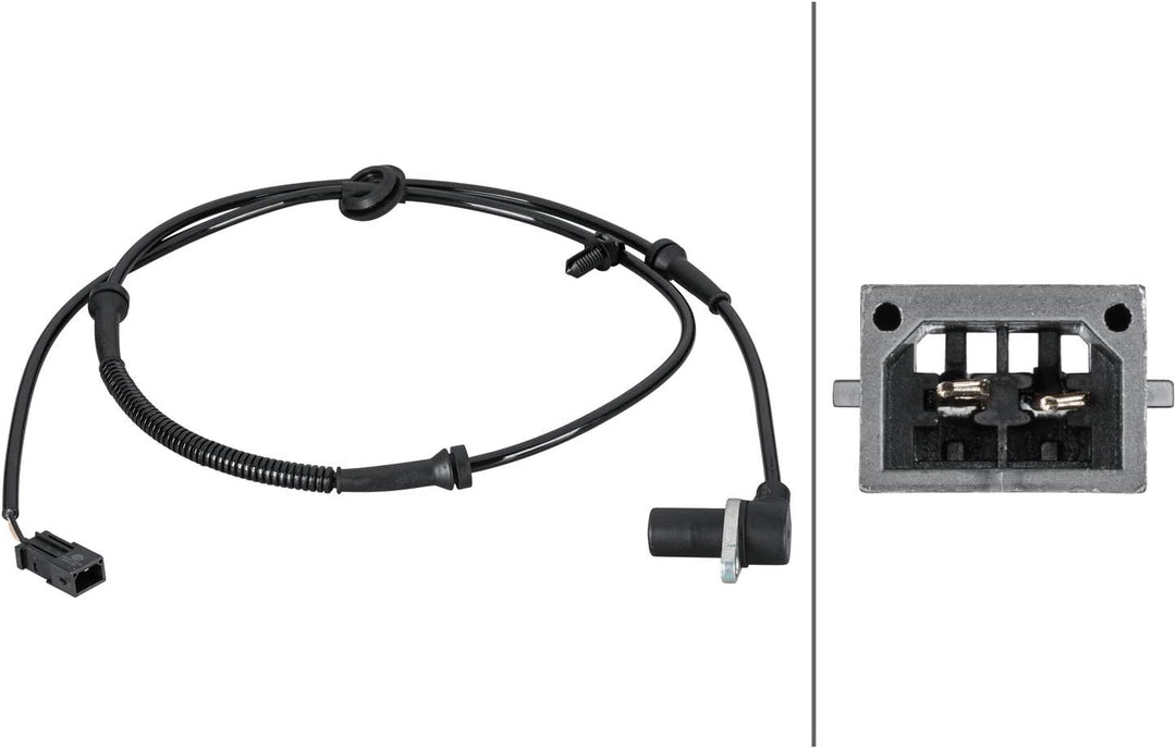 HELLA 6PU 230 040-311 Sensor, Raddrehzahl - 2-polig - Hinterachse - mit Halter