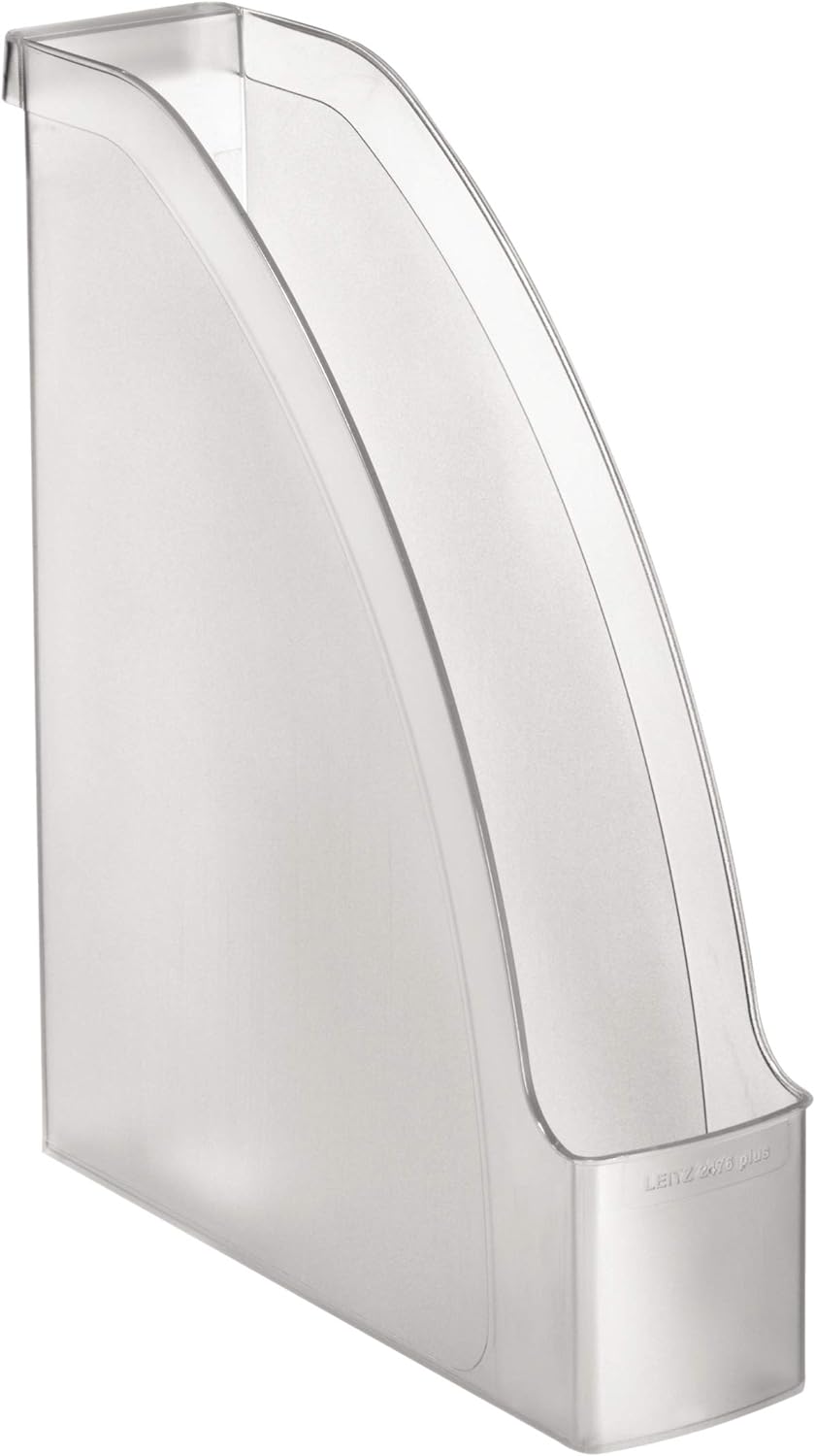 Leitz Plus Stehsammler, A4, 6er Pack, Transparent, 24760003 Pack Farblos, Pack Farblos