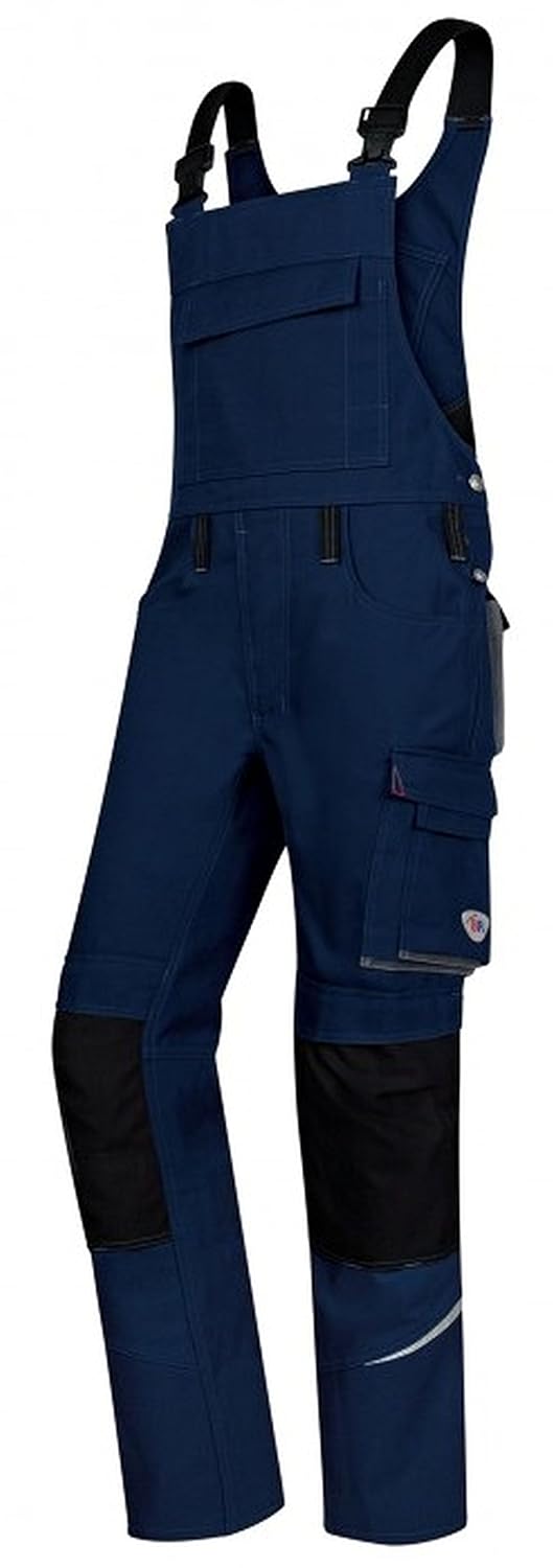 BP 1804-720-110-62n Latzhose, Stretch-Hosenträger mit Clipbefestigungen, 305,00 g/m² Verstärkte Baum