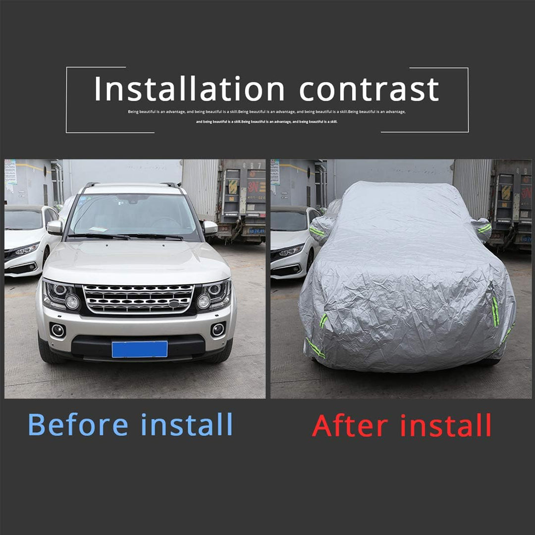 DIYUCAR Polyester-Vollgarage für LR Discovery 4 5, wetterfest, wasser-, schnee-, staub- und kratzfes